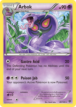 Arbok z edície XY, karta č.48