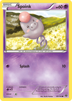 Spoink z edície XY, karta č.49