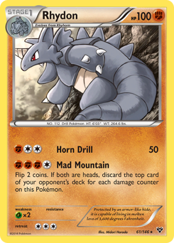 Rhydon z edície XY, karta č.61