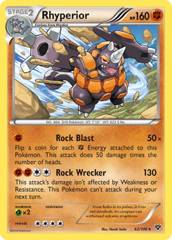 Rhyperior z edície XY, karta č.62