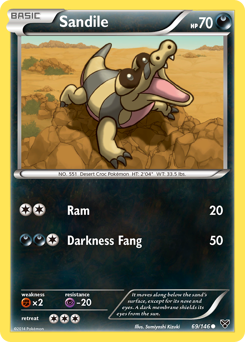 Sandile z edície XY, karta č.69