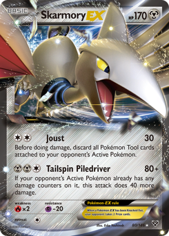Skarmory-EX z edície XY, karta č.80
