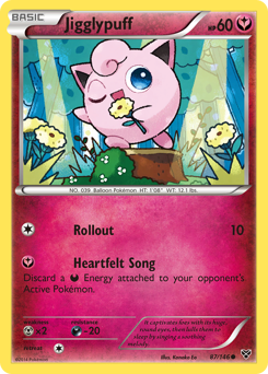 Jigglypuff z edície XY, karta č.87