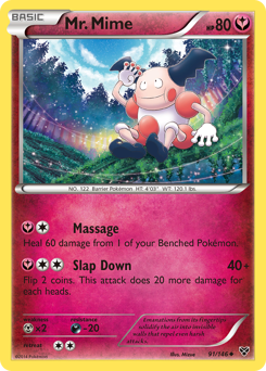 Mr. Mime z edície XY, karta č.91