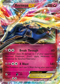 Xerneas-EX z edície XY, karta č.97
