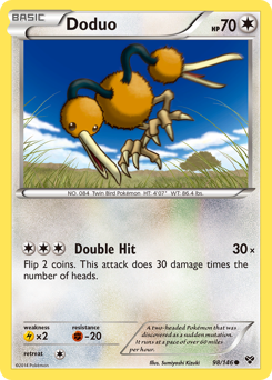Doduo z edície XY, karta č.98