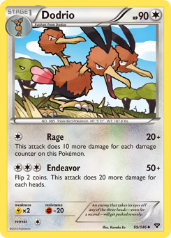 Dodrio z edície XY, karta č.99