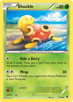Shuckle z edície Fates Collide, karta č.1