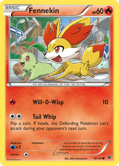 Fennekin z edície Fates Collide, karta č.10
