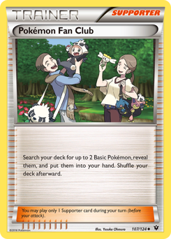 Pokémon Fan Club z edície Fates Collide, karta č.107