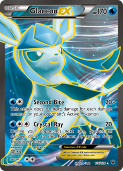 Glaceon-EX z edície Fates Collide, karta č.116