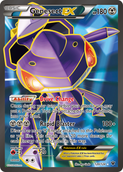 Genesect-EX z edície Fates Collide, karta č.120