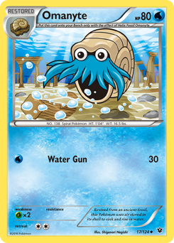 Omanyte z edície Fates Collide, karta č.17