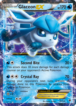 Glaceon-EX z edície Fates Collide, karta č.20