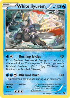 White Kyurem z edície Fates Collide, karta č.21