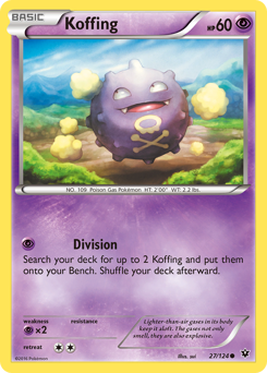 Koffing z edície Fates Collide, karta č.27
