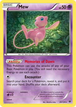Mew z edície Fates Collide, karta č.29