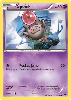 Spoink z edície Fates Collide, karta č.30