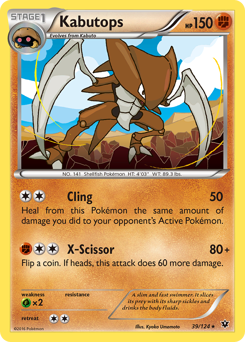 Kabutops z edície Fates Collide, karta č.39