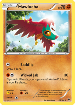 Hawlucha z edície Fates Collide, karta č.48