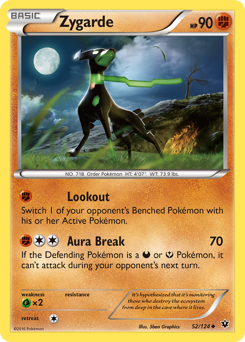 Zygarde z edície Fates Collide, karta č.52