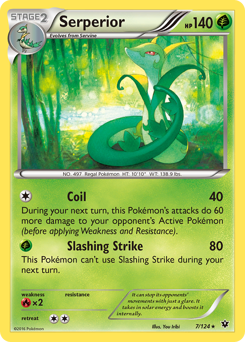 Serperior z edície Fates Collide, karta č.7