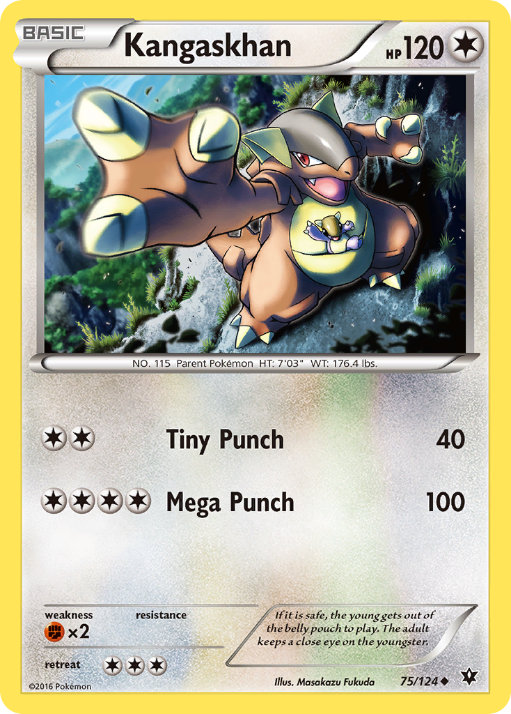 Kangaskhan z edície Fates Collide, karta č.75