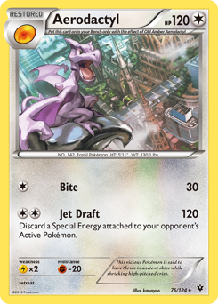 Aerodactyl z edície Fates Collide, karta č.76