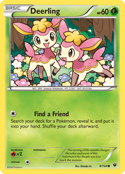 Deerling z edície Fates Collide, karta č.8