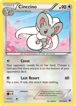 Cinccino z edície Fates Collide, karta č.88