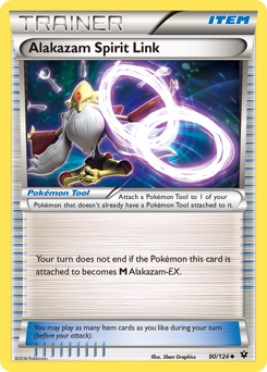 Alakazam Spirit Link z edície Fates Collide, karta č.90