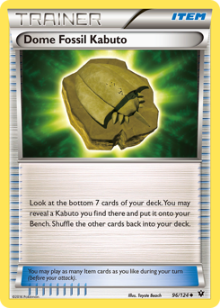 Dome Fossil Kabuto z edície Fates Collide, karta č.96