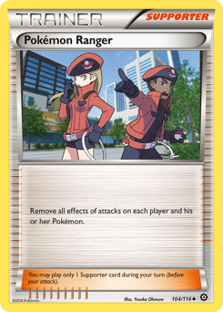 Pokémon Ranger z edície Steam Siege, karta č.104