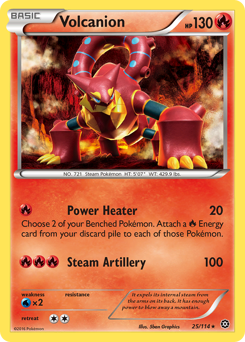 Volcanion z edície Steam Siege, karta č.25