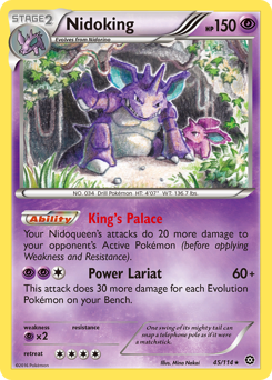 Nidoking z edície Steam Siege, karta č.45