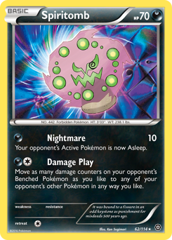 Spiritomb z edície Steam Siege, karta č.62