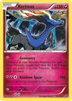 Xerneas z edície Steam Siege, karta č.81
