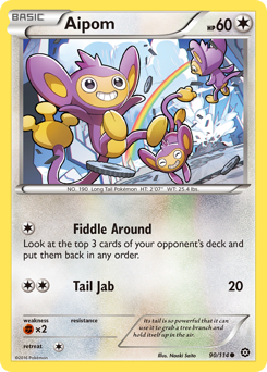 Aipom z edície Steam Siege, karta č.90