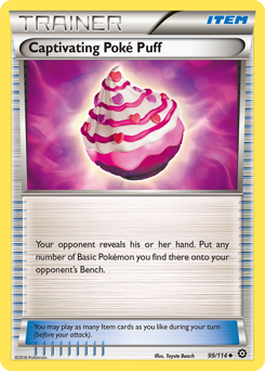 Captivating Poké Puff z edície Steam Siege, karta č.99