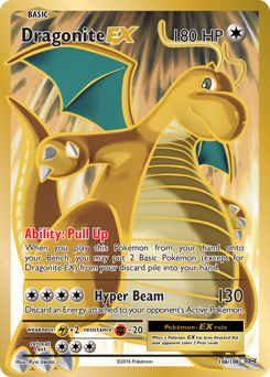 Dragonite-EX z edície Evolutions, karta č.106