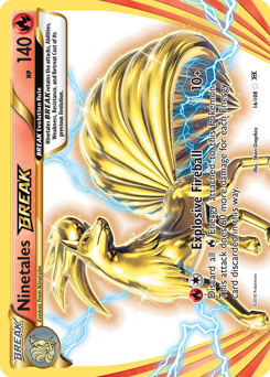 Ninetales BREAK z edície Evolutions, karta č.16