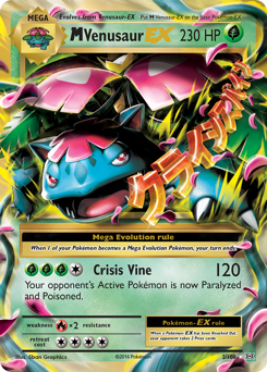 M Venusaur-EX z edície Evolutions, karta č.2