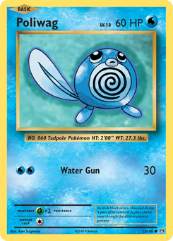 Poliwag z edície Evolutions, karta č.23