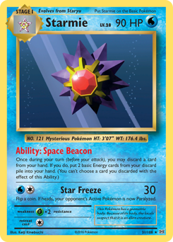 Starmie z edície Evolutions, karta č.31