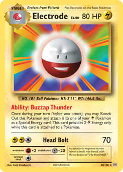 Electrode z edície Evolutions, karta č.40
