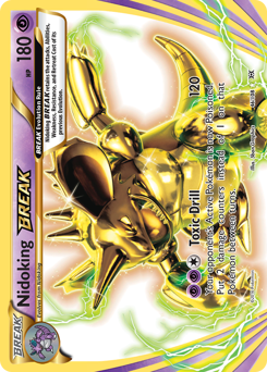 Nidoking BREAK z edície Evolutions, karta č.46