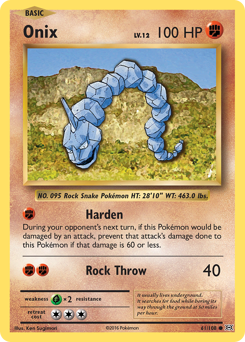 Onix z edície Evolutions, karta č.61