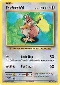 Farfetch'd z edície Evolutions, karta č.68