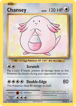 Chansey z edície Evolutions, karta č.70