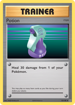 Potion z edície Evolutions, karta č.83